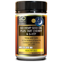 GO Healthy GO Hemp Seed Oil Plus Tart Cherry & 5HTP 100 Caps